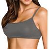 JADEA Set 3 Top Donna Cotone Modal - Reggiseno Sportivo Senza Ferretto Non Imbottito - Bralette Morbida per Sport e Casual,Grigio L