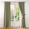 Lazzzy Tenda oscurante in velluto verde, per camera da letto, soggiorno, oscurante, privacy, riduzione del rumore, con tasca per bastone, lunghezza 244 cm, 1 pannello, verde salvia