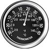 Berfi Life Termometro rotondo per auto, 38 mm, termometro universale per auto, indicatore di temperatura luminoso, decorazione per cruscotto del veicolo