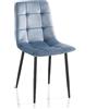 Oresteluchetta Set 4 sedie CORFU LIGHT BLUE