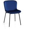 Oresteluchetta Sedia, Velluto, Blu