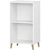 Schildmeyer - Scaffale libreria, in legno derivato, bianco, 2,3 x 17,4 x 70,2 cm