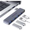 MOGOOD Hub USB 3.0 - Splitter USB ed espansore porta per laptop, Xbox, unità flash, HDD, console, stampante, fotocamera, tastiera, mouse