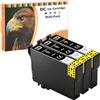 LOSMANN - D&C Ink 3x Nero Cartucce d'inchiostro Compatibili per Epson 604 XL per Epson Expression Home XP-2205 XP-2200 XP-3200 XP-3205 XP-4200 XP-4205 Workforce WF-2910 WF-2930 WF-2935 WF-2950