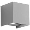 Gea Led Applique Alluminio Gea Led Henk Q Ges862c Led Ip54 3000°k Fascio Regolabile Lampada Parete Biemissione Moderna Cubo Esterno