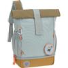 Lässig Zaino per l'asilo Zaino per bambini Rolltop con cinghia pettorale idrorepellente, 11 litri/Mini Rolltop Backpack Nature blue