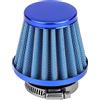 ETOPARS Blu Filtro Aria Moto Universale Kit Filtro Aspirazione Aria Moto 52mm 53mm 54mm Morsetto Fredda Induzione Filtro dell'Aria Cono Moto Scooter