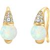 Elli Orecchini Fine Vintage Femminile con Cristalli Sintetici di Opale e in Argento 925