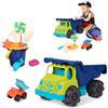B. toys - Incrociatore colossale e Sand Ahoy! - Blu - Grande Dumper e Giocattolo di Sabbia - 10 Giocattoli da Spiaggia e per la sabbiera - Camion, Benna, Pala e Altro Ancora - 18 Mesi +