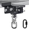 BeneLabel 9,4-17cm Gancio per Sacco da Boxe, Doppio Morsetto Pesante Trave Staffa di Montaggio Hardware Moschettone DET Gancio Girevole per Allenamento Boxe Muay Thai Interno Esterno, Fino 900 Libbre