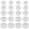 BLMHTWO 20 tappi salvadanaio in gomma per salvadanaio, tappi in gomma per salvadanai, bianchi, 5 misure, rotondi, di ricambio