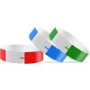 Vicloon Bracciali per Feste, 300pezzi Braccialetti di Carta Impermeabili, Braccialetti Colorati con Chiusura Adesiva, per Eventi, Festival, Concerti, Cena (Rosso/Blu/Verde)