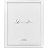 Lawrence Frames - Cornice portafoto in Metallo Placcato Argento con Smalto Bianco, 20 x 25 cm