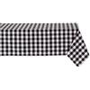 DII Tovaglia a scacchi collezione 100% cotone, lavabile in lavatrice, 52 x 52, colore nero