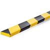 Durable Profili paracolpi per superfici piane S10, adesivo 3m, per scantinati, scale, garage, lunghezza 1 m, conf. 5 pezzi, giallo/nero, 1107130