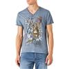 Stockerpoint Shirt Edelbock Trachtenshirts (Men's), Blu (Rauchblau Rauchblau), X-Large Uomo