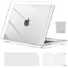 MOSISO Cover Compatibile con MacBook Air 15 Custodia M5 M4 M3 M2 2026 2025-2023 A3448 A3241 A3114 A2941, Cover per Macbook Air 15 Pollici M5 M4 M3 M2&Copritastiera&Pellicola&Borsa, Cristallino