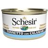 Schesir, Cibo Umido per Gatti Adulti al Gusto Tonnetto con Calamari, Filetti in Morbida Gelatina - Totale 2,04 kg (24 Lattine da 85 gr)