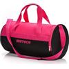 meteor Borsa Palestra con Scomparto per Scarpe Borsone Viaggio Borse Piscina Sportiva Duffel Bag per Uomo Donna - Borsa a Tracolla Spalla Weekend Campeggio Sport Fitness 25L (Rosa/nero, 25L)