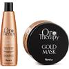 FANOLA Kit Oro Therapy Gold Shampoo Illuminante 300 ml + Maschera Illuminante 300 ml