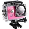 Zunate Mini DV Sports Camera, Action Camera 4K WiFi impermeabile 30m Outdoor Sports Video DV Camera 1080P Full HD LCD Mini videocamera Accessori di montaggio Kit(pink)
