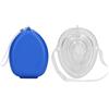 Fabater Maschera di salvataggio CPR, palloncino di respirazione Maschera con una valvola per adulti, bambini, bambini, rianimazione cardiopolmonare riutilizzabile copertura per il viso di emergenza (blu)
