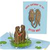 Central 23 Biglietto Pop Up di compleanno 3D per donna - 'Happy Birthday My Otter Half' - Biglietto pop-up per uomo - Biglietto pop-up per marito moglie fidanzato fidanzata