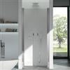CSA Box Doccia Box Doccia Porta Doccia Saloon Camilla N.2B cm 90 - Profilo: Argento satinato - Cristallo: Trasparente