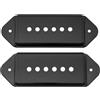 Musiclily Pro 49,2mm Copri Covers per Pickup P90 DogEar Manico Nero 2 Pezzi