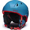 Briko, HELMET Unisex bambino, Shiny Allports Blue-Monza Red-Snowman, SM