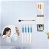 Sterilizzatore UV per denti porta spazzolini, porta spazzolino denti denti  elettrici Energia solare ricaricabile a parete con funzione sterilizzatore,  dentifricio automatico
