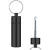 iSnuff - Contenitore per pescare con cucchiaio, con cucchiaio telescopico, colore: nero