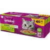 WHISKAS Adult bustine 40 x 85 g Gusti misti - cibo umido per gatti adulti in gelatina (tagli con: manzo, pollo, salmone, tonno)