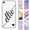 ZhuoFan Custodia Personalizzata per iPhone 6/6S 4,7 con Disegni Marmo, Nome Personalizzato Cover con Testo custom, Aesthetic Trasparente Silicone Antiurto Personalizzabili Case per iphone 6