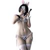 SINGUYUN Bikini da donna a forma di mucca, lingerie per cosplay Lolita Kawaii con reggiseno e mutandine, biancheria intima giapponese, calza della mucca, 2389, taglia unica