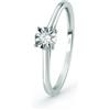 Bliss Anello Rugiada in oro bianco e diamanti 0.07 ct