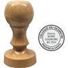 -TIMBRO GEOMETRI in legno ROTONDO 30