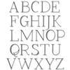 Thinlits Lettere Maiuscole Eleganti