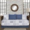 Lush Decor Blue Daybed Monique - Set di 6 federe per Lettino, 99 x 190,5 cm