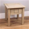 Vida Designs - Tavolino in legno di pino massello, tavolino da salotto o da fine tavola, cerato