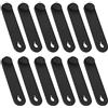 Create idea 12PCS Fascette per cavi in gomma organizer per cavi cinghia di gestione del filo per moto auto prodotto meccanico cavo caricabatterie domestico 57x12mm nero
