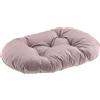 Ferplast Cuscino per Cani e Gatti Prince 78/8, Lettino Imbottito per Animali, Double-Face, Soffice Velluto, Lavabile, 78 x 50 cm, Rosa