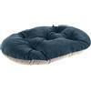 Ferplast Cuscino per Cani e Gatti PRINCE 45/2, Lettino imbottito per Animali, Double-face, Velluto, Lavabile, Blu