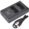 MYCANDY DSTE Caricatore doppio USB con display LCD Compatibile per LP-E5 e Canon EOS 450D 500D 1000D Kiss F X2 X3 Rebel XS XSi T1i Digital Fotocamera