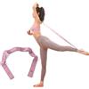 GIMIRO Cintura elastica per yoga, fascia elastica di resistenza con 8/9/10/11 passanti, pilates, fascia, allenamento della forza, allungamento del corpo, danza fitness (grigio - 10 loop), 4 cm
