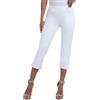AjezMax Pantaloni da Golf da Donna Eleganti Capri Pants a Vita Alta Elasticizzati 3/4 Lungo Pantaloni per Lavoro Ufficio Yoga
