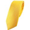 TigerTie - cravatta stretta di seta - giallo dalie gialle argento lavorato - Cravatta 100% seta
