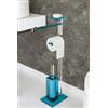 Petrozzi Piantana WC Quadra 4 in Plexiglass in 17 colori - COLORE: Trasparente
