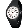 GOLDEN HOUR Orologio Unisex, Orologi Donna Digitale Analogici Sportivi Impermeabili, Orologio da Uomo con Quadrante di Facile Lettura e Cinturino in Silicone per Infermieri Medici Donne, Studenti