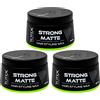 Totex Hair Styling Wax (3er Pack) - Cera Per Capelli (Strong Matte)